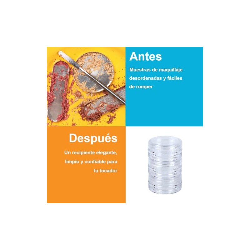 Frascos de Plastico con Tapa 100pcs Envases para Viaje, Mini