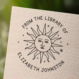 from The Library of Book Stamps | Custom Stamp | Ex Libris | Great for Personalizing Books I Multiple Designs:_6