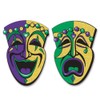 Beistle Jumbo Glittered Comedy & Tragedy Faces