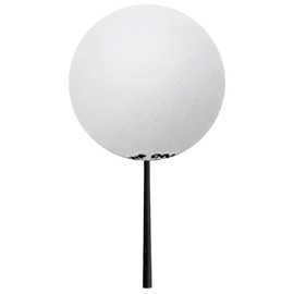 HappyBalls Plain White Car Antenna Topper Auto Accessory - Fits Thin Style Antenna (1.75" Diameter)