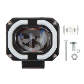 10 to 60V LED Spotlight 2000LM IP67 Waterproof Two Color Lens Cubes Work Light for Truck Car SUV ATV UTV Boat Motorcycle White Aperture