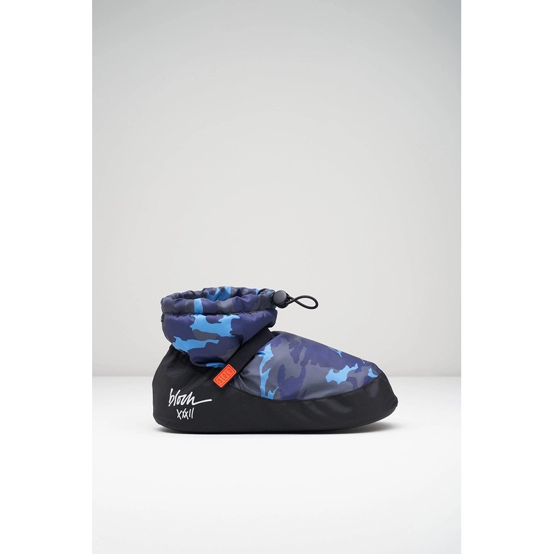 Bloch Ankle Warm Up Boot, Stivaletto Donna, Motivo Mimetico Blu,