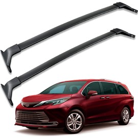 KINGGERI Roof Rack Cross Bars Compatible with Toyota Sienna 2021 2022 2023 2024, Aluminum Roof Rails Crossbars Replacement for Rooftop Cargo Basket Carrier Bag Luggage Rails Kayak Bike