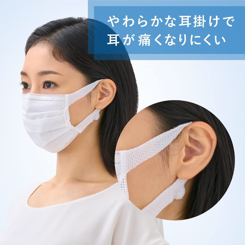 Elleair Zutto Hyper Block Mask, Regular Size, 50 Pieces, Made
