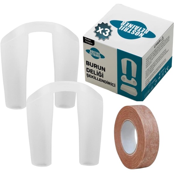 Nostril Retainer (2 Pack) and Micropore Surgical Tape 0.5 Wide