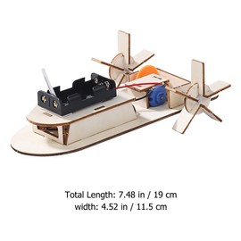 UPKOCH 2pcs Electric Boat Model Kit Diy Science Assembly Puzzle Toy for Realistic Design Safe Natural Educational Experiment Activity for Creative Learning