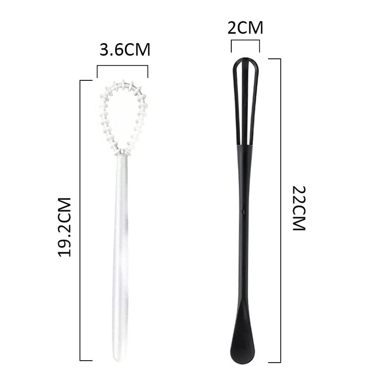 4 Pcs Plastic Egg Whipper Reusable Small Egg Beater Manual
