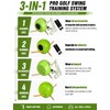 GHOSOONE 3-in-1 Golf Swing Trainer Ball with Strap & Safety