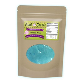 Gears Out Cuddly Kitten Cotton Candy - Kitty in Purple Flowers Design - Novelty Candy Gift for Girls - Gluten-Free Candy, Blue, 1 Ounce