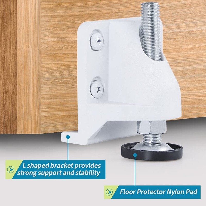 Skelang 4-Pack Furniture Levelling Feet, Lifting Leveller with Lock Nut