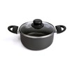 Alluflon Tradition Italy Casserole Dish Aluminium Black 16 cm