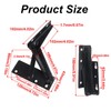 80 Degree Folding Lift Bar Sofa Spring Hinge Furniture Storage