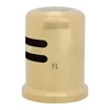 Westbrass Air Gap Kit with Skirted Brass Cap, Polished Brass,