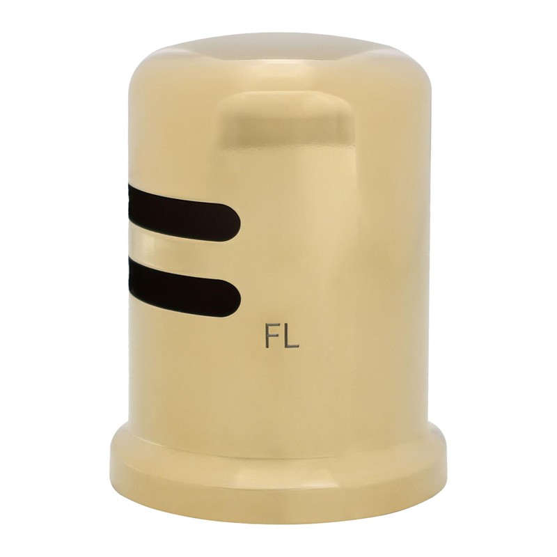 Westbrass Air Gap Kit with Skirted Brass Cap, Polished Brass,