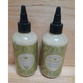 TATTOO HOT SAUCE 2 CT: TATTOO AVOCADO SERRANO Hot ! Sauce gluten free 9oz med-hot strength franks