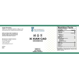 Bio Essence Health Science 1203C Xi Xian Cao,  Siegesbeckia, 100 Capsules/bottl