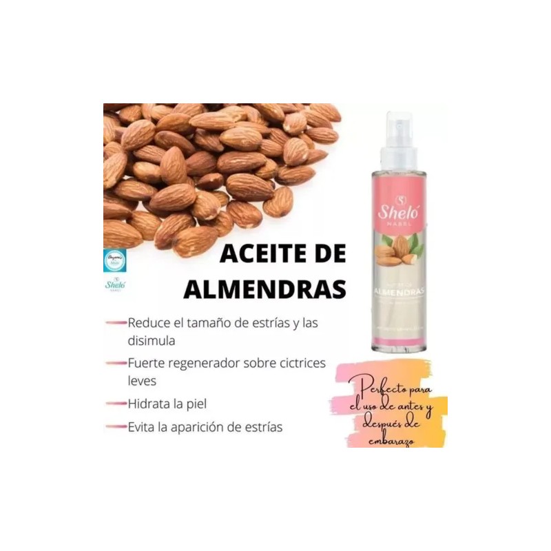 Aceite De Almendras Ideal Para Estrías Ideal En Embarazo 3pz