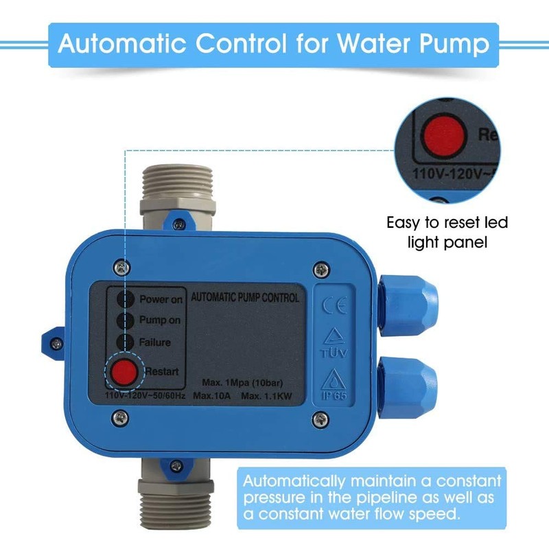 Automatic Electric Electronic Switch Control Pressure Controller50/60HZ110VWater Pump Pressure Controller