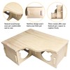Hamiledyi Natural Wooden Hamster Maze - Multi-Chamber Detachable Small Animal