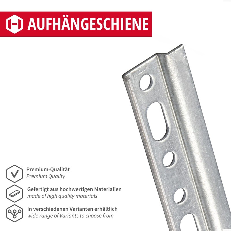 Gedotec Wall Rail Steel Mounting Rail Kitchen Wall Rail Upper