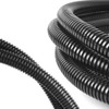 Black 1/4" inch Split Wire Loom Tubing,Alex Tech 32.8ft