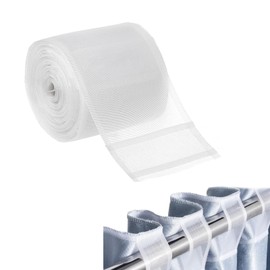 SZSMW Curtain Tape - Curtain Tape for Sewing - Curtain Tape - Suitable for All Types of Curtain Styles, Very Suitable for Curtains in Bedrooms, Dining Rooms, Study Rooms, etc. (10 cm x 10 m)