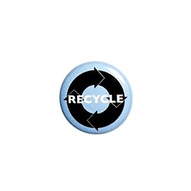 Recycle Button Eco Earth Friendly Conscious Save The Planet Bag Pin Pinback 1 Inch 24-24