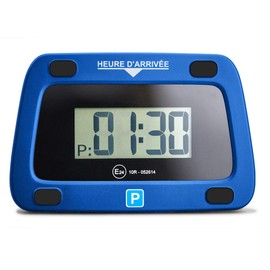 Parkwächter V0 Digital Parking Disc for France, Electronic Parking Disc, Automatic Digital Parking Disc in accordance with Road Traffic Regulations, Digital Parking Disc for Car, Black, 111 x 72 x 25 mm