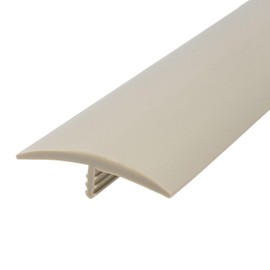 Outwater Plastic T-molding 1-1/2 Inch Putty Grey Flexible Polyethylene Center Barb Tee Moulding 25 Foot Coil