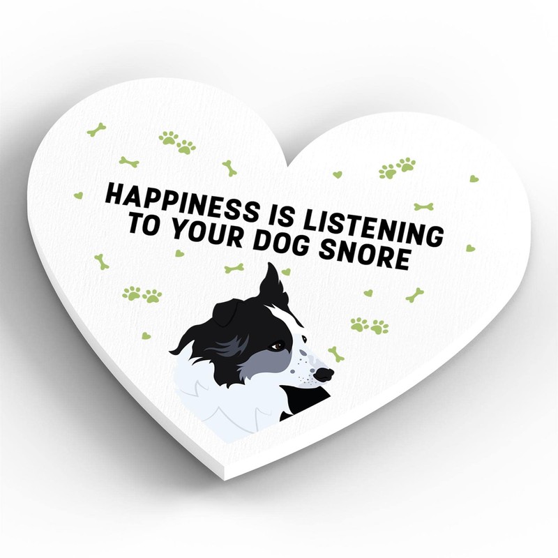 Global Designs Border Collie Happiness Is Your Dog Snoring Katie