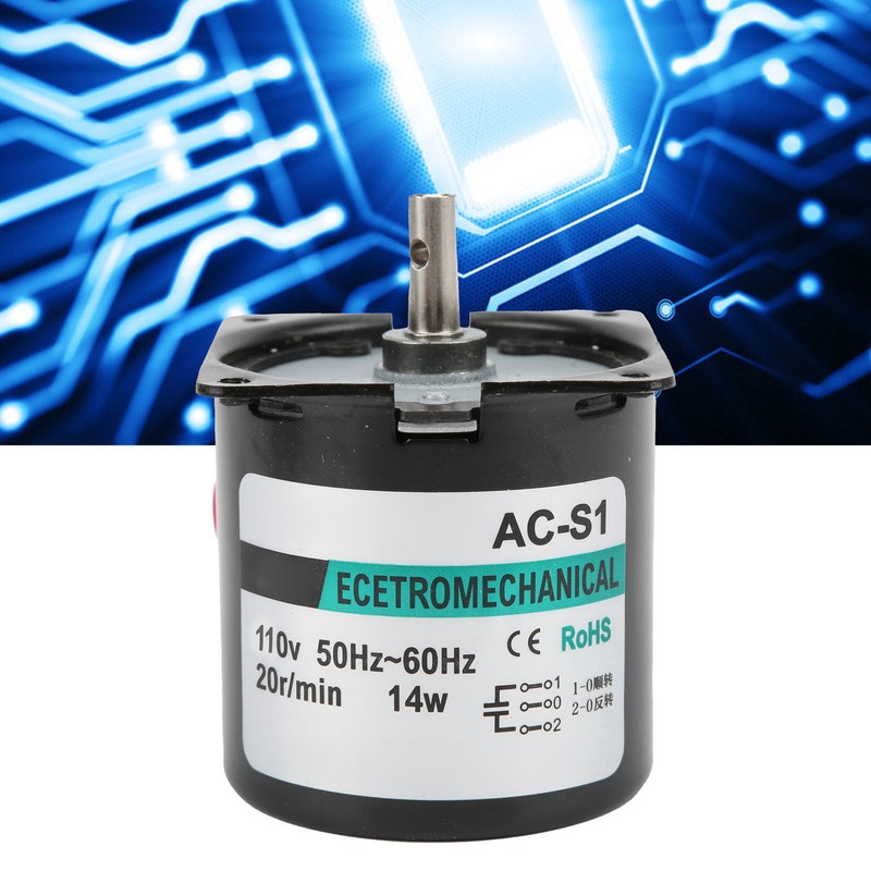 AC Synchronous Motor 14W Permanent Magnet 2Way High Torsion Central