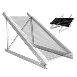 45in Adjustable Solar Panel Mount Brackets for 100-400 Watt Solar Panel,with Foldable Tilt Legs and Reinforced Cross Bars,Solar Panel Mounting Brackets Kits for RV, Roof, Boat, and Off-Grid