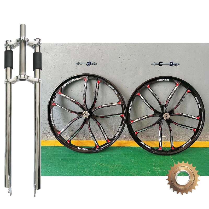 DONSP1986 26'' 10 Spokes Rim set 100*135mm w/ Freewheel &