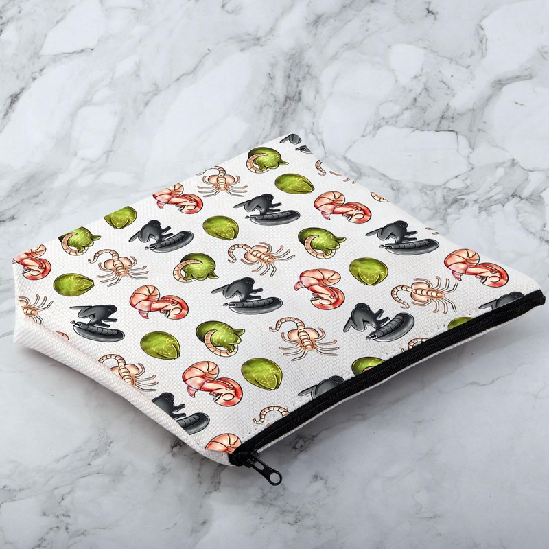 MNIGIU Alien Evolution Cosmetic Bag Alien Movie Lover Gift Facehugger