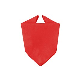 Bandana 100% Cotton 3/5/10 Set for Women Men Children Unisex Plain and/or Paisley Pattern Code A644, red