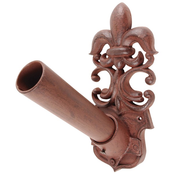 Esschert Design "Fleur De Lis" Antique Flag Pole