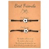 Friendship Bracelet for 2 Soccer Best Friend Birthday Gifts for