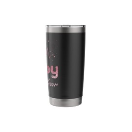 Happy New Year Nurse Crew Heartbeat New Years Eve Party 2025 Stainless Steel Insulated Tumbler