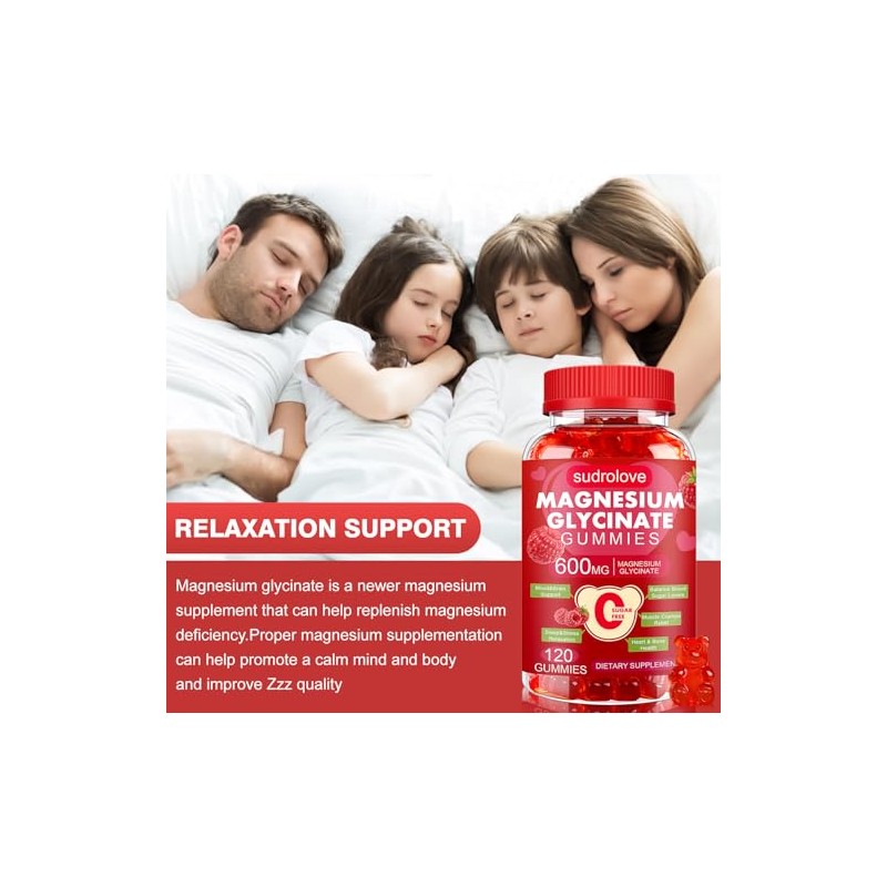 Magnesium Glycinate Gummies with Potassium and Vitamins