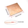 Copper Sheet, KLEHOPE Brass Sheet, Copper Sheet 1mm,4''×4'' 99.9% Pure