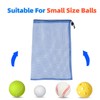 GSE 18''x12'' Mesh Drawstring Bag for Baseballs, Softballs, Tennis, Pickleball