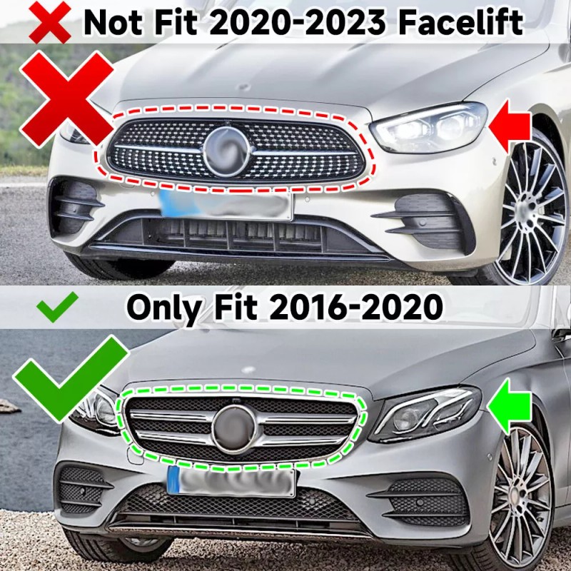 MAG For Mercedes W213 E Class 2017-2020 Front Bumper Lip