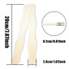 NILLOS Craft Sticks, 50 PCS Natural Wavy Wood Sticks for