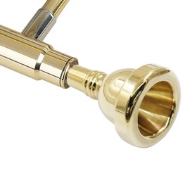 Litoexpe 1 Pcs Trombone Mouthpiece 6 1/2AL, Trombone Instrument Mouthpiece (Gold)