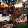 S14 100ft Solar String Lights Waterproof Outdoor Garden Patio Backyard