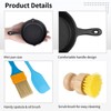 OMISTAR 6 Pcs Cast Iron Frying Pans Set, Includes Spatula,
