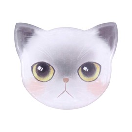 Catlady Cute cat Mirrors,Unbreakable Stainless Steel Mirror,Portable Handheld Vanity Mirror