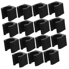 SUPVOX 15Pcs Wall Mount Pole Clip Fishing Rod Pool Cue Holder Durable Clamp for Billiards Fishing Equipment Securely Displays Protects Your Rods