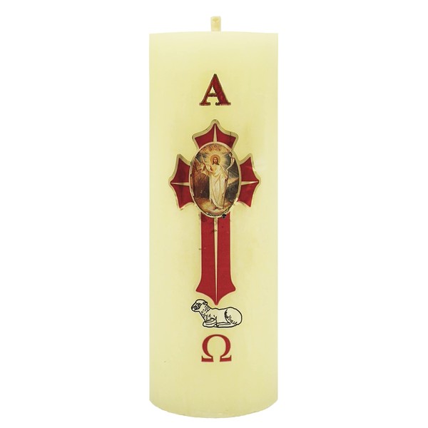 Eucaris - Cirio Pascual Decorado Chico Pequeño Vela con Imagen