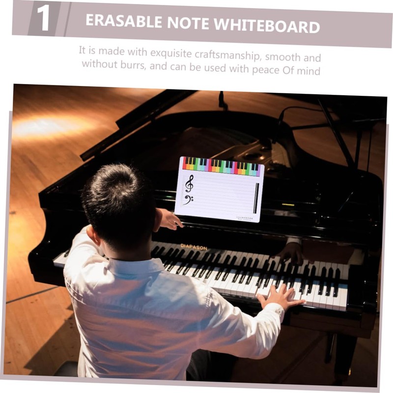Dry Erase Music Staff Whiteboard Erasable Musical Note Board for
